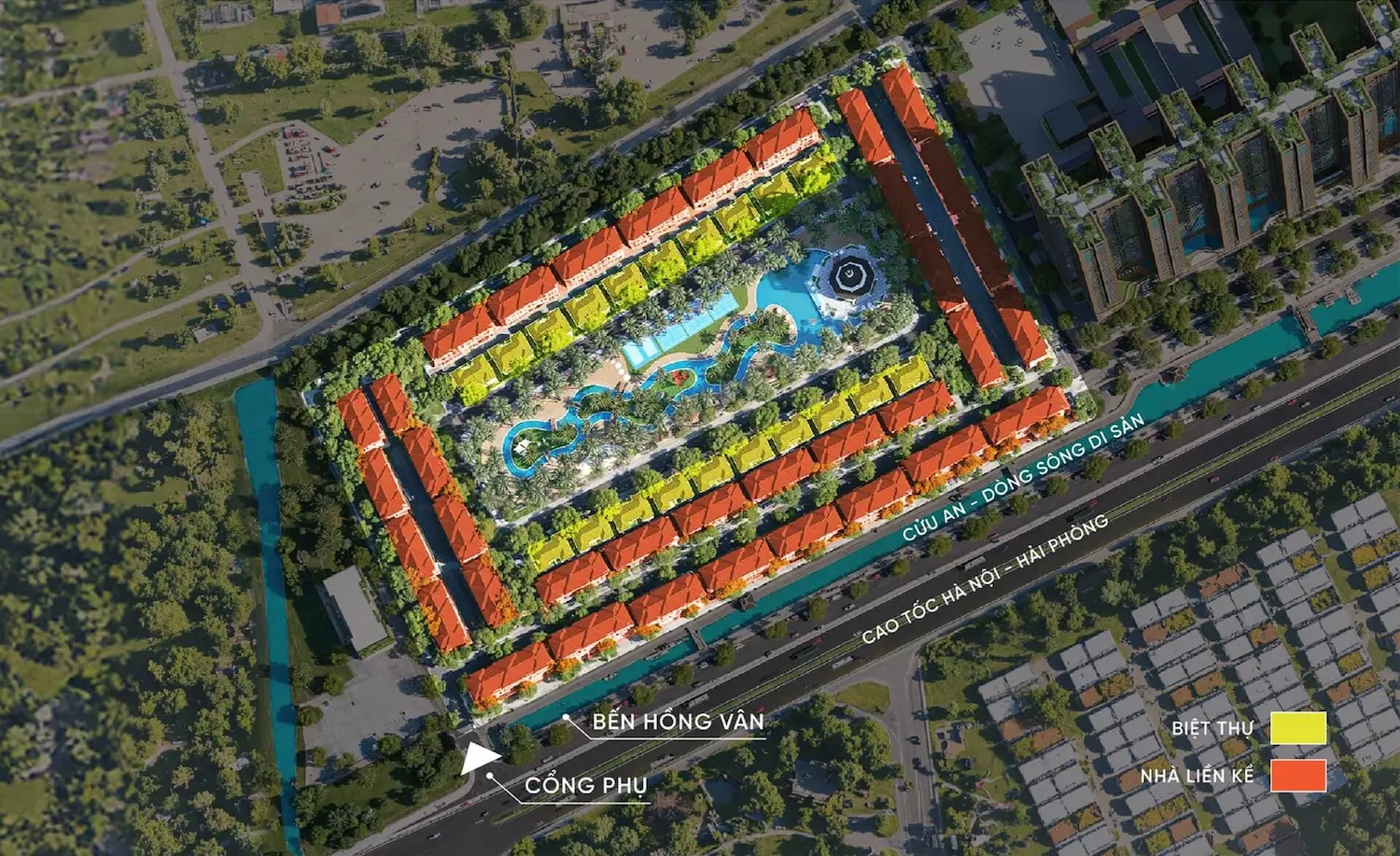 Phân khu Riviera dấu ấn thượng lưu ven sông tại Sunshine Legend City 4 Mặt bằng tổng quan phân khu Riviera tại Sunshine Legend City