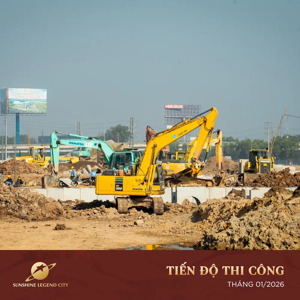 Cập nhật tiến độ Sunshine Legend City tháng 1/2026 7 Hình ảnh tiến độ dự án Sunshine Legend City cập nhật mới nhất 01/2026
